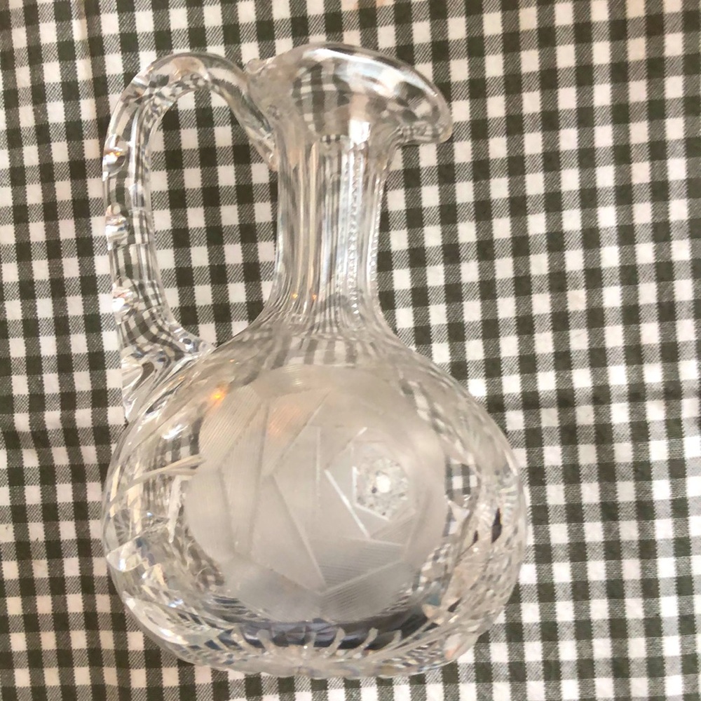 Cut glass cruet